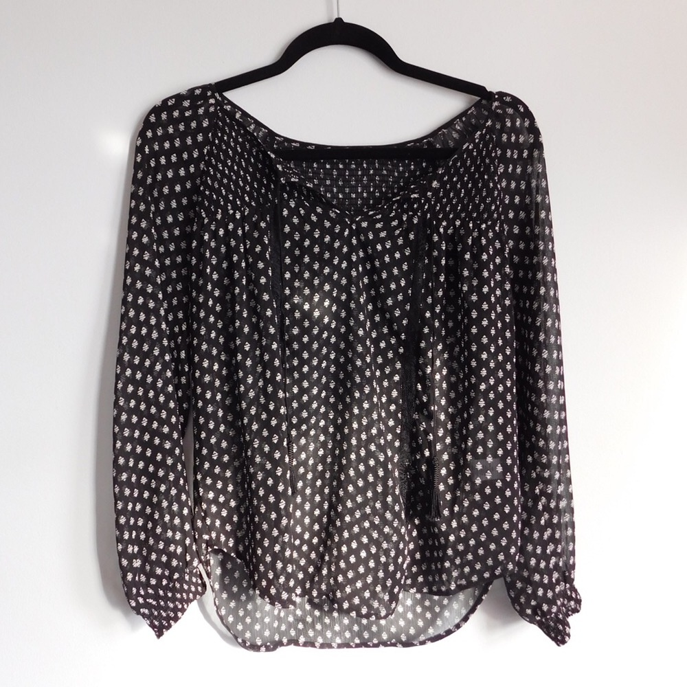 Sheer Black Top!